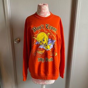 Vintage Loony Toons Tweety Halloween Sweatshirt